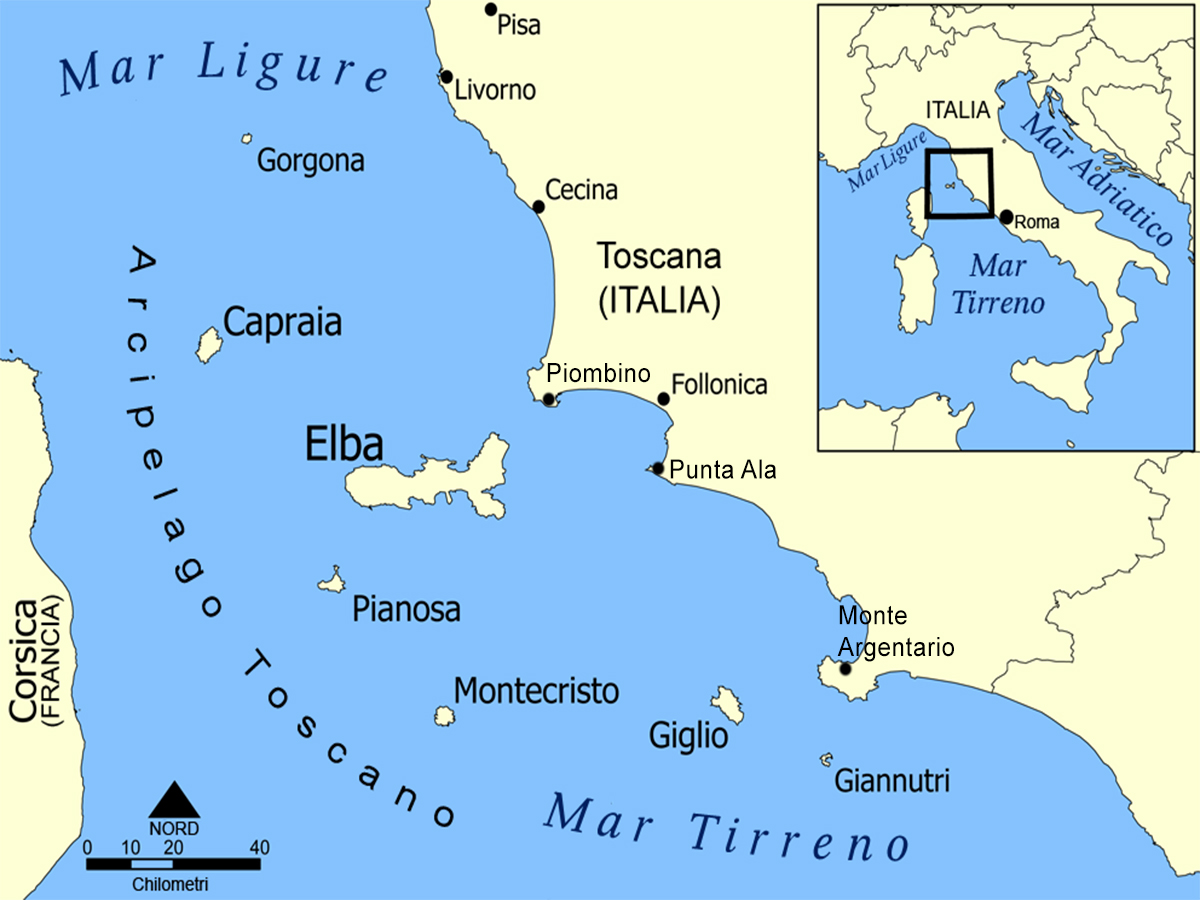 Arcipelago Toscano - 0 cartina